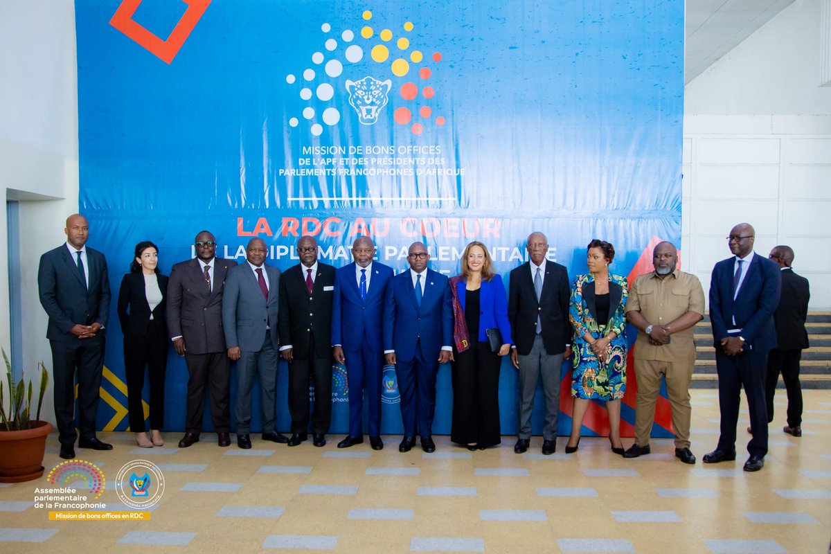 #DIPLOMATIE_PARLEMENTAIRE : 
La situation sécuritaire dans L’EST de la RDC au Cœur d’une Mission de Bons Offices de L’APF à Kinshasa. Durant 2 jours ,soit du 26 au 27 Mai, la délégation de l’APF va procéder à la consultation de toutes les couches socio-politiques congolaises.