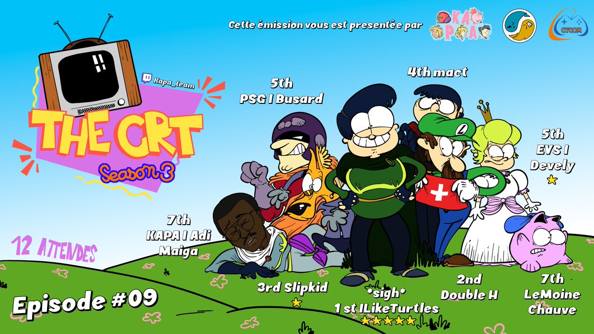 KAPA (@kapa_team) on Twitter photo Une 5ᵉ victoire dominante au THE CRT pour ⭐️<a href="/ILikeTurtlesSSB/">ILikeTurtles</a>⭐️ face au Luigi 🇨🇭 <a href="/M2ble_H/">₪ Double H ₪</a>.
Prochain épisode édition Anniversary :
📎start.gg/THECRT3D2Y
#SpaceJam Une 5ᵉ victoire dominante au THE CRT pour ⭐️<a href="/ILikeTurtlesSSB/">ILikeTurtles</a>⭐️ face au Luigi 🇨🇭 <a href="/M2ble_H/">₪ Double H ₪</a>.
Prochain épisode édition Anniversary :
📎start.gg/THECRT3D2Y
#SpaceJam