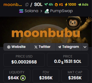 stitchdegen's tweet photo. #moonbubu
CA : CgzuFAhXZxfj2jnDJ3YMcqZnDueztL3mzzEW4x2Vpump
This name cracks me up 😂
But what if #MoonLabubu is actually the perfect fusion of the #MOON trend and $LABUBU?
👉 $LABUBU once hit a $42M market cap
👉 Every $MOON trend coin has pumped to multi-million caps
Hype is building can #MoonLabubu follow the path?
Let’s see how wild this ride gets !!
