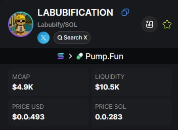 CallByVanga's tweet photo. https://t.co/WSnemDFOal X26
 $Labubify / $SOL

CA: 9ZDxU4vopDdFHUkceuja7uwtMCMBAyRAs2kUtmq6pump
Join the group now to receive member benefits.

#ERICTRUMP #VIBERS #Belleve #Asa1 #SMASH #River #Yakiu #XBT #KEN #INTUE #8847 #VOOVO #KYC #GEISHA #JEET #Goob #WORTHLESS https://t.co/V35iiuj7Ex