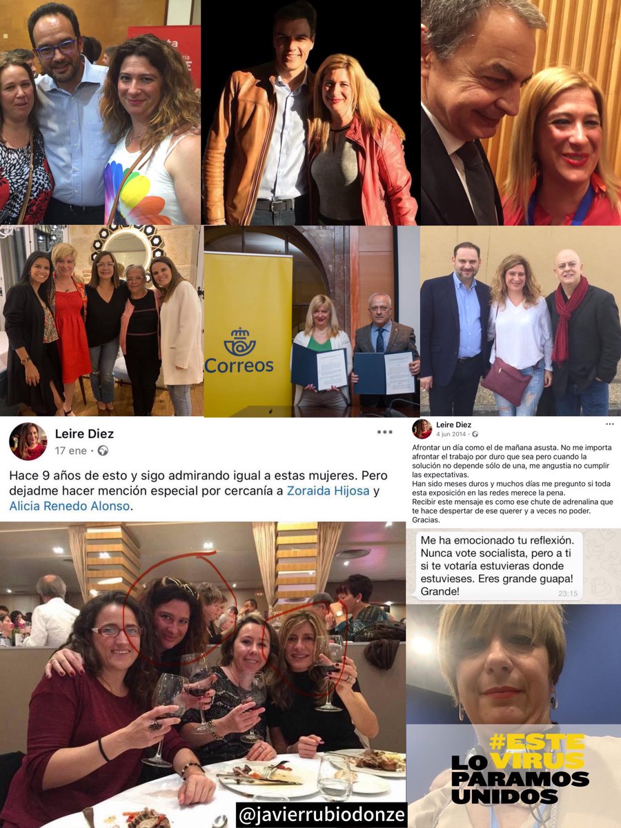 Están teniendo los santísimos cojones de negar que Leire Díez Castro tuviese alguna vinculación con el PSOE.