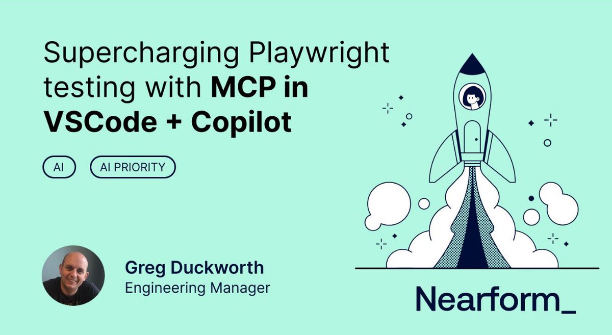 🚀 Supercharge your Playwright testing!

Discover how Model Context Protocol (MCP) in #VSCode + #Copilot helps you test smarter, debug faster, and close coverage gaps with AI-powered context. 

📖 Read more: nearform.com/digital-commun…