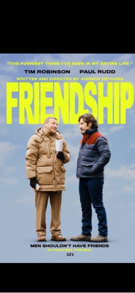 4 1/2 Stars for Friendship at Regal Downtown West 
⭐️⭐️⭐️⭐️1/2
Very funny dark comedy about a socially awkward and disturbed man who wants to become friends with a neighbor.   Great script and terrific performances by the entire cast.
