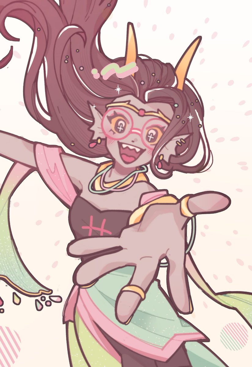 feferi...... i wanted to draw some shoujo stuff #Homestuck
