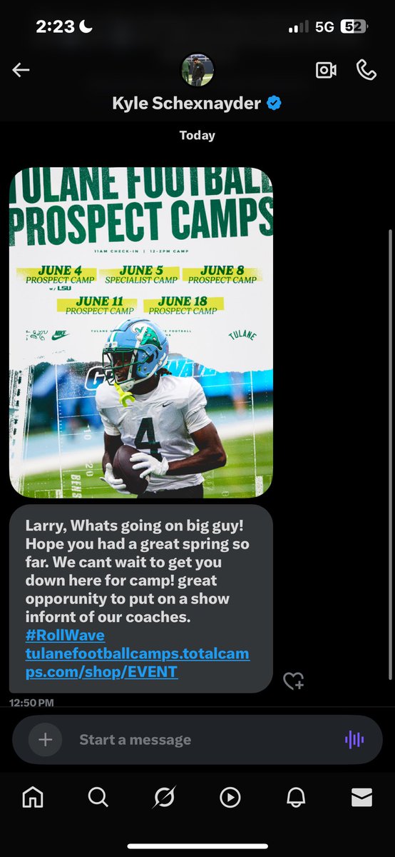 Blessedly to receive an invitation to all we will show up and show out💪🏿💪🏿<a href="/shsDuke/">Larry Pettway Jr.☦︎︎</a> Saraland high Larry Pettway JrC/O’28