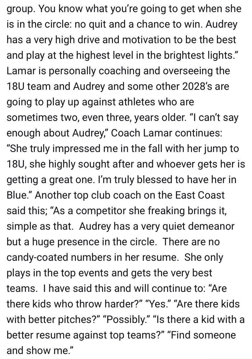 Audrey Seiler 2028 (@seiler_audrey) on Twitter photo Thank you <a href="/LineDsoftball/">Line Drive Media</a> for recognizing me as the #3 player in the 2028 class! Also congrats to everyone else that was ranked also!! <a href="/LadyDukesLamar/">Lady Dukes Lamar</a> <a href="/rothrock03/">Laura Rothrock</a> <a href="/CodyFowlerPH/">Cody Fowler</a> Thank you <a href="/LineDsoftball/">Line Drive Media</a> for recognizing me as the #3 player in the 2028 class! Also congrats to everyone else that was ranked also!! <a href="/LadyDukesLamar/">Lady Dukes Lamar</a> <a href="/rothrock03/">Laura Rothrock</a> <a href="/CodyFowlerPH/">Cody Fowler</a>