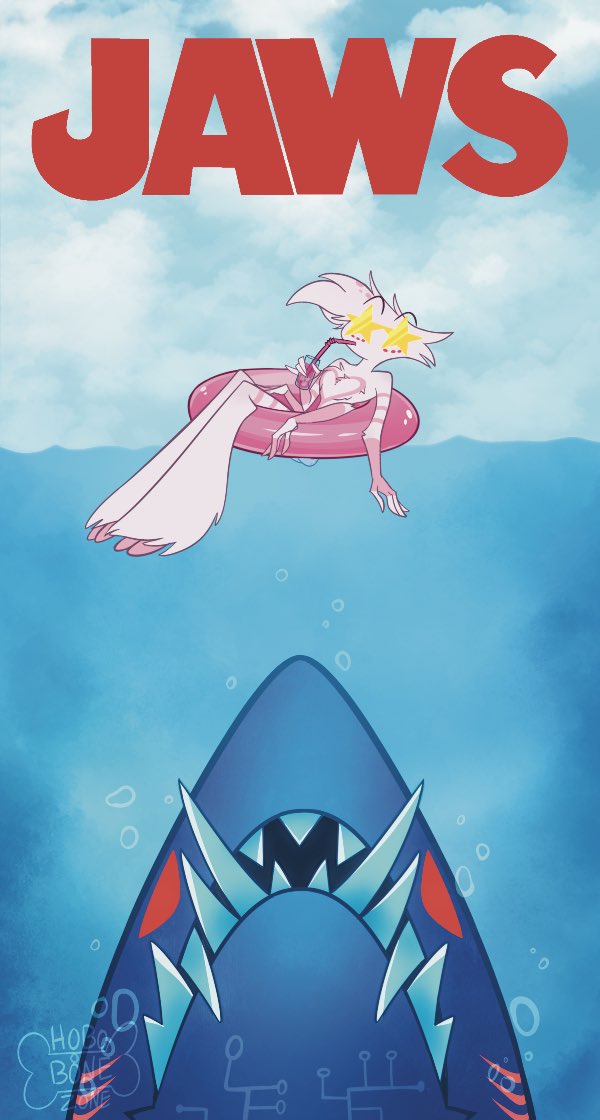 Valentino remade this movie for Vox’s and his anniversary, it combines their two favorite things🥰🕷️🦈

#HazbinHotelAngelDust