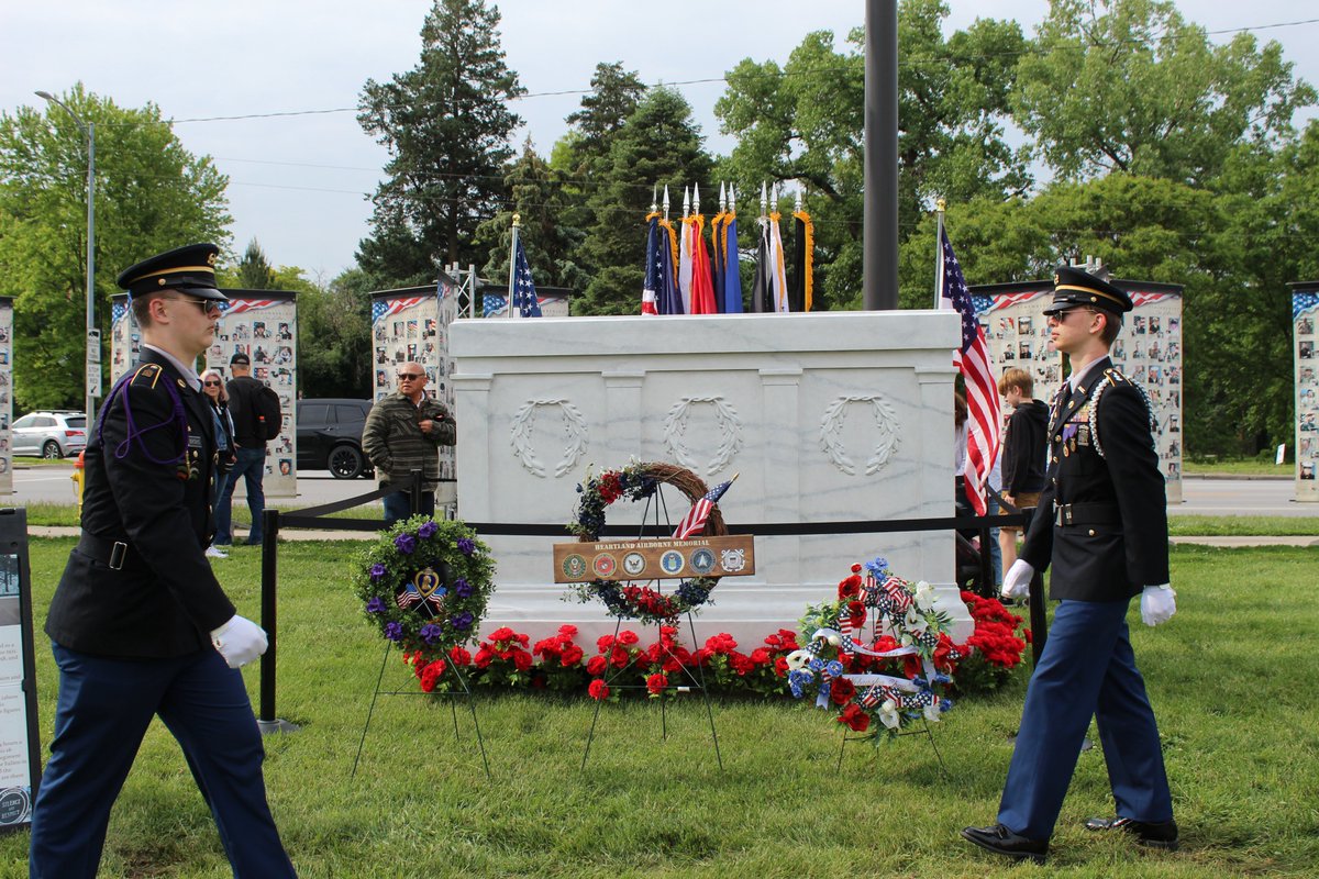 Big thanks to the cadets who stood guard at the Tomb of the Unknown soldier today. your dedication honors those who we've lost, and remember; they aren't gone until they are forgotten #MemorialDay2025
