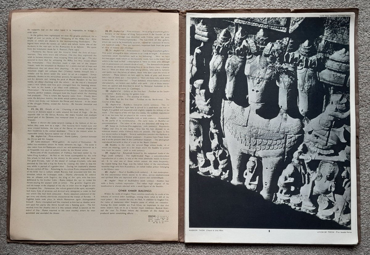 For sale now in the 2 Beans shop: "Angkor", a rare folio of photographs of Angkor Wat, 1st edition, published 1931, by Editions Tel (English/French text) 2beans.sumupstore.com/product/angkor… 
#Photography #photographybooks #angkor #angkorwat #1931 #2beans #rare #folio