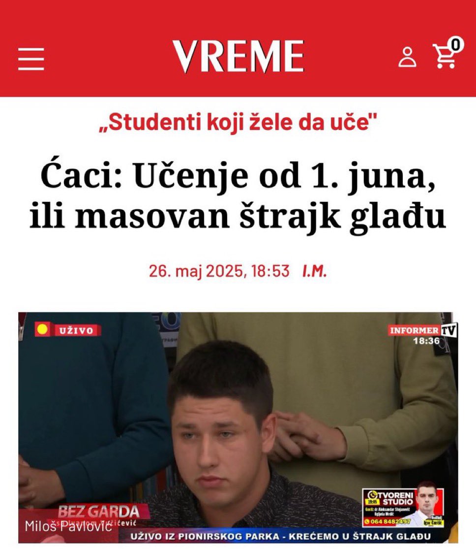 Stajk ce trajati svaki da od 12:00h do 12:15h