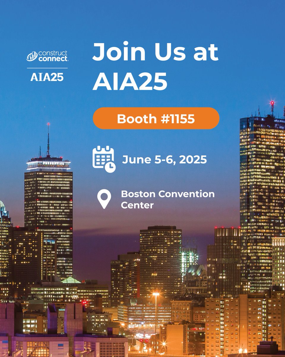 We’re heading to Boston for #AIA25! 🎉

📍 Booth #1155 | June 5–6

Stop by to see how we’re helping architects and builders work smarter with connected tools and smarter takeoffs.

Let’s talk preconstruction + innovation.

#ConstructionStartsHere #InnovationInConstruction