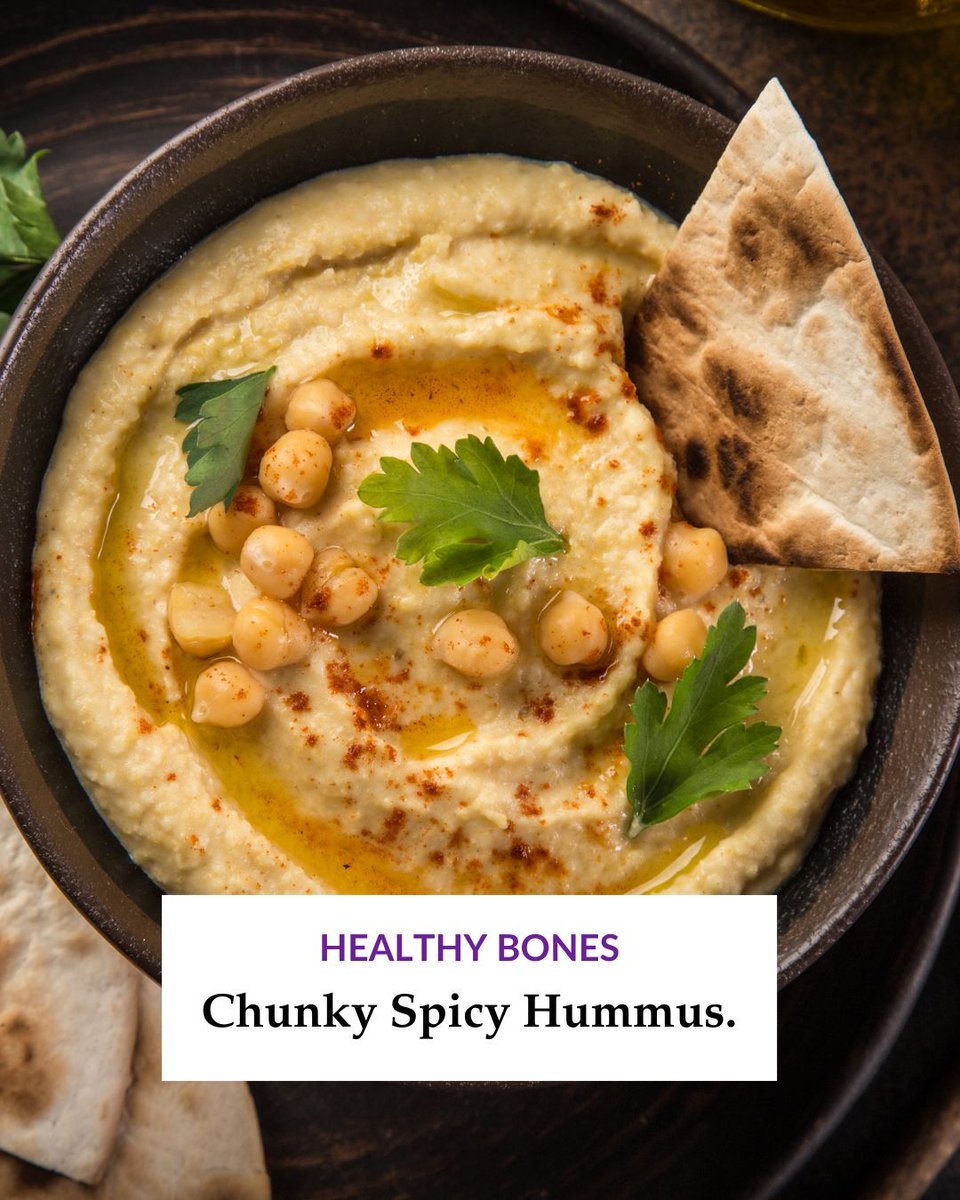 Hummus isn’t just tasty, it’s packed with essential nutrients like calcium, magnesium, phosphorus, and iron, all key to building strong, healthy bones. 
 
Try this Chunky Spicy Hummus today at bit.ly/ChunkySpicyHum…

#healthfirstcares #bonehealth #healthyrecipes #brevardcountyfl