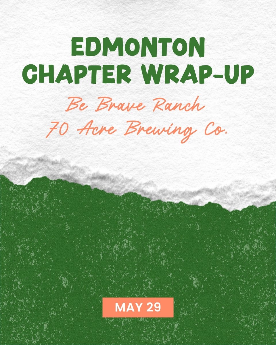 We're excited to have you join us as we close out the Edmonton Chapter season with a visit to Be Brave Ranch, supporting the work of Little Warriors. We’ll end the day with the ECAA Open House at 70 Acre Brewing Co. in Sherwood Park. Hope to see you there!