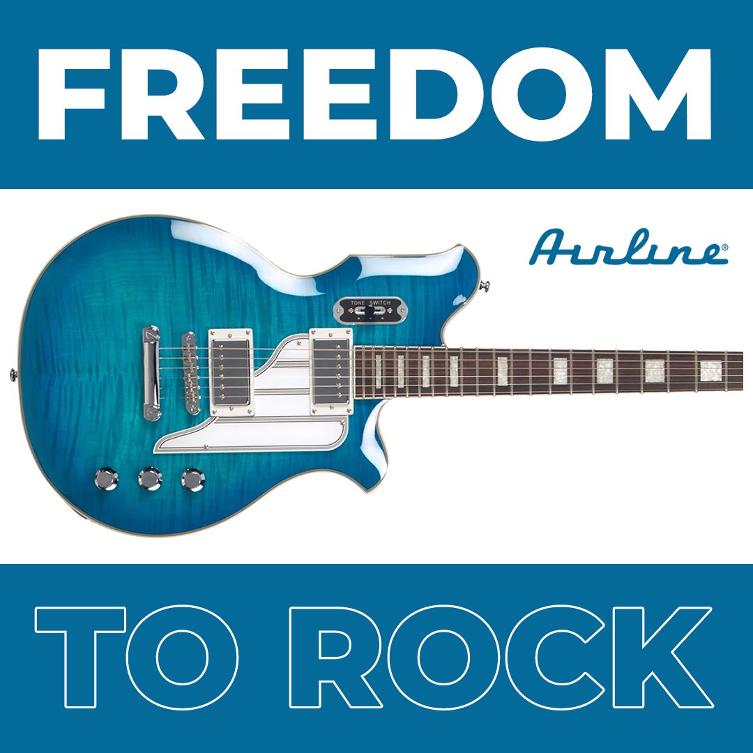 AirlineGuitars1's tweet photo. 🎸 Freedom to Rock Sale is Live!
We’ve knocked 20% OFF select guitars — no code, no gimmicks, just pure tone at a killer price.
Freedom never sounded so good.
👉 https://t.co/yv4W2wypCS

#FreedomToRock #AirlineGuitars #GuitarSale #MemorialDayDeals #RetroVibes #ToneQuest https://t.co/7OriDLeuqu