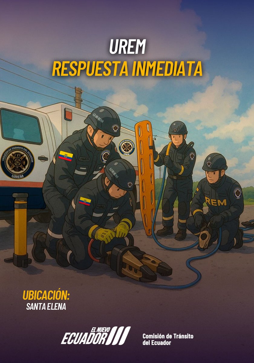 🚨 #SantaElena | UREM siempre listos para asistirte.🛣️
Un siniestro de tránsito entre un taxi y una motocicleta se registró frente a la escuela Otto Arosemena, a la altura de la gasolinera Primax, en el sector Amantes de Sumpa.
#SomosServicio #HastaElÚltimoLatido #SomosPrevención