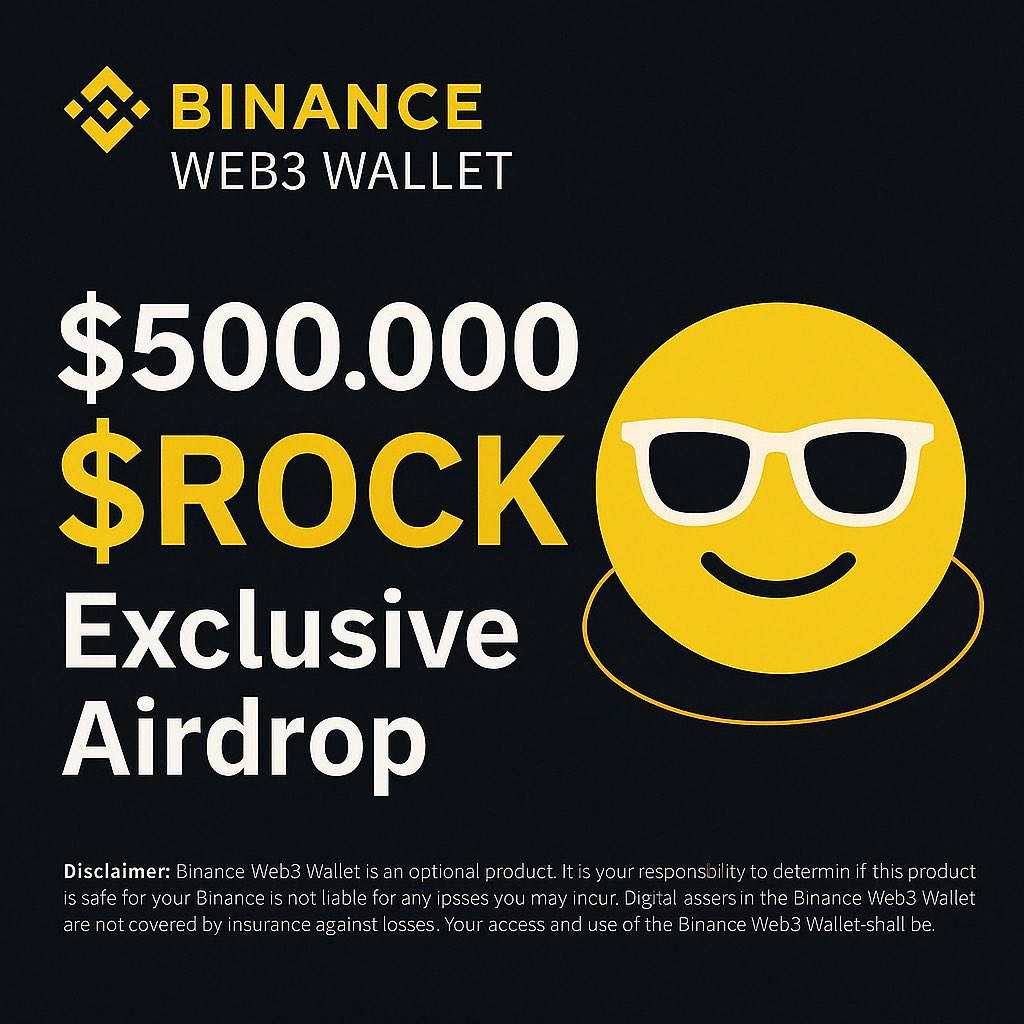 TheRockS0L's tweet photo. Claim $500,000 - $300,00 - $ROCK airdrop for first 2500
$ROCK will listed soon on
$SOLANA
✅ Follow @TheRockS0L 
✅ RT + Like
✅ Comments $SOL address
Distribution airdrop!!!
#SolanaAirdrop #Solana #Crypto #Bitcoin #2499TheMusical #SVT_THUNDER https://t.co/gEhVS9c0hn