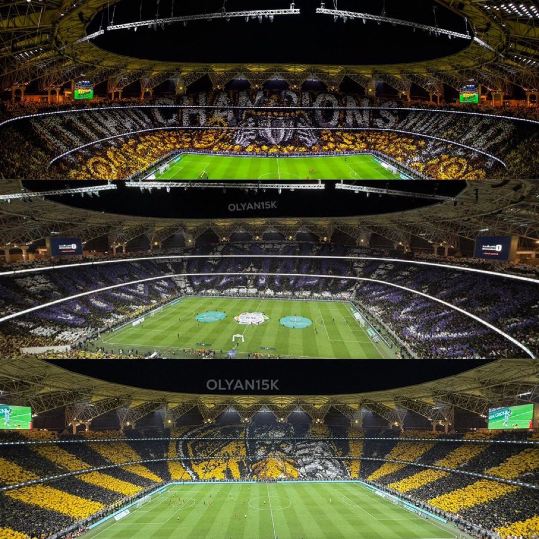ما فيه جمهور مثل جمهور الاتحاد، مدرّج ما يتكرر، حناجر ما تسكت، وحبّ ما يتغيّر، جمهور الاتحاد هو المجد الحقيقي💛
