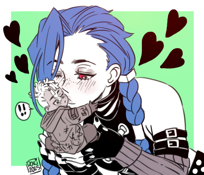 Dokinana's tweet photo. Kiss pocket Ekko～♡  

Mini Ekko ⌛⨯｡⁠*ﾟ⁠+° Part - 2 

🩵 💚 🩵 💚 🩵 💚 🩵
#timebomb #ekkojinx #ekko #jinx #arcanefanart #ArcaneSeason2