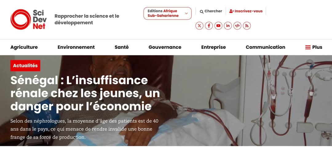 💥 𝐋’𝐢𝐧𝐬𝐮𝐟𝐟𝐢𝐬𝐚𝐧𝐜𝐞 𝐫é𝐧𝐚𝐥𝐞 𝐭𝐨𝐮𝐜𝐡𝐞 𝐝𝐞 + 𝐞𝐧 + 𝐝𝐞 𝐣𝐞𝐮𝐧𝐞𝐬 𝐚𝐮 𝐒é𝐧é𝐠𝐚𝐥 😳

Tu penses que les maladies des reins, c’est pour les anciens, les vieux ? 😅

FAUX ❌
➡️ Aujourd’hui, l’âge moyen des malades est de 40 ans. Attention ! 
➡️ Et y’a même