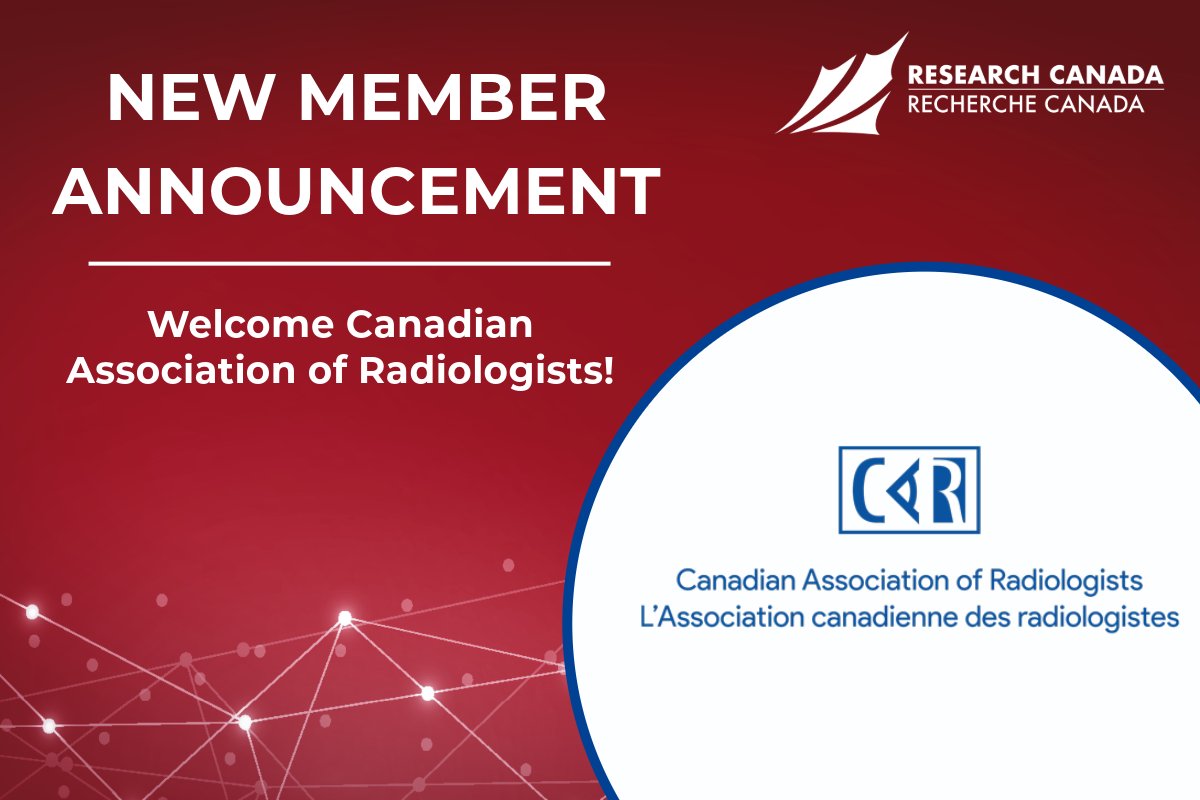 Welcome to Research Canada, Canadian Association of Radiologists! 🎉

As the national voice of radiology, CAR is leading the way in medical imaging, patient care, and research. We're excited to collaborate and strengthen health research and innovation in Canada! #HealthResearch