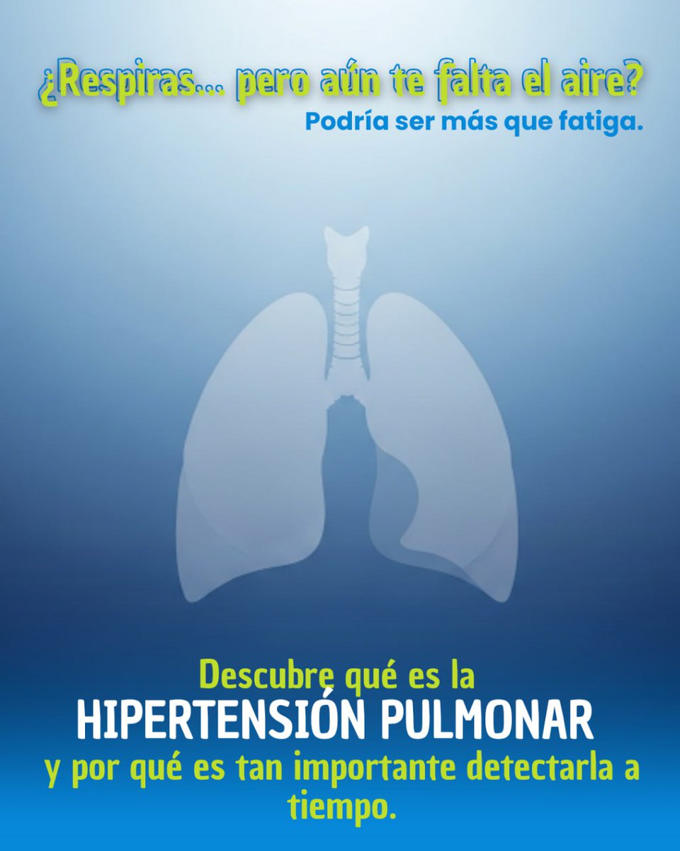 Dr_SimonM's tweet photo. No todo lo que causa falta de aire es asma... la hipertensión pulmonar es una enfermedad grave pero poco conocida 😮‍💨. Puede causar fatiga, dolor en el pecho, desmayos y dificultad para respirar incluso en reposo 🚷.

#HipertensiónPulmonar #SaludRespiratoria #ChequeoPulmonar https://t.co/jXz6KZ8JYq