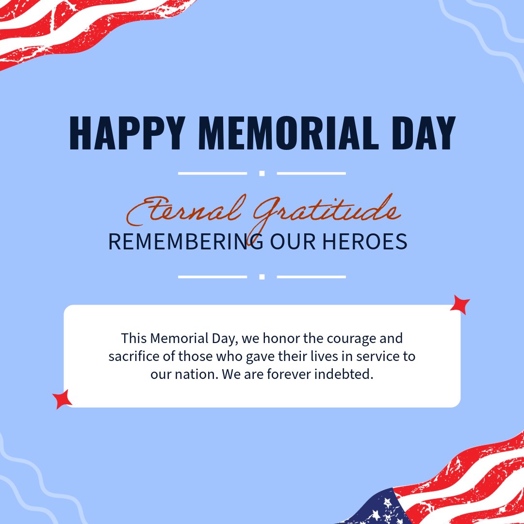 CertifyAmerica's tweet image. **Honoring Our Heroes this Memorial Day 🇺🇸**
Wishing you a safe and meaningful holiday.
#MemorialDay #RememberAndHonor #LearnKey #Freedom #Gratitude