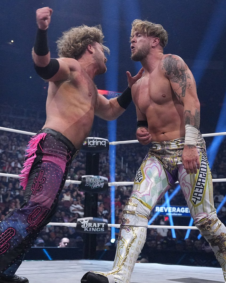 dropkickdjulian's tweet image. AEW Double or Nothing just passed 1K ratings on Dropkickd with a 4.6 star average.
Ospreay vs Hangman holds a 4.8 with over 1.1K ratings.