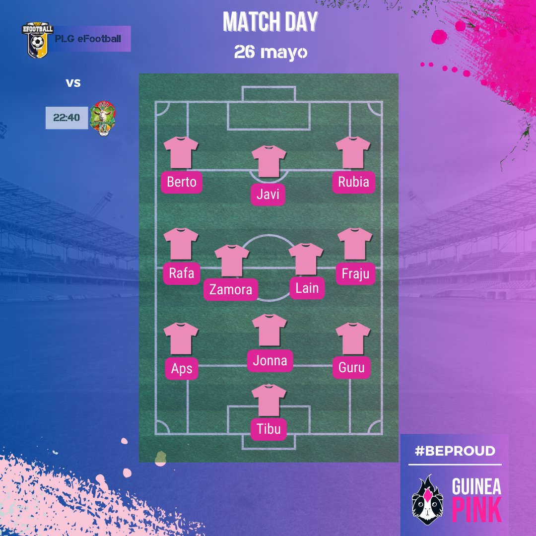 Guinea Pink 🏳️🌈 (@guineapinkclub) on Twitter photo 🔥MATCHDAY <a href="/PLGeFootBall/">PLG efootball</a>🔥
Hoy #GPCoronet juega pero que nadie se relaje, esto no es una espicha, es partido serio.
¿Aunque quién después para unas sidriñas? 👇
🆚<a href="/VaquesYCabres/">Vaques y Cabres</a>
🐹<a href="/bertotorre88/">berto</a> <a href="/JavieM2/">Javie_M</a> <a href="/xRubia_33/">xRubia_33</a> <a href="/Rafansky84YT/">Rafansky84</a> #Zamora <a href="/vLAINm/">LΔIN</a> #Fraju <a href="/Aps091/">Aps09</a> <a href="/Jonna_220588/">𝓙𝓞𝓝𝓝𝓐_22 </a> 🔥MATCHDAY <a href="/PLGeFootBall/">PLG efootball</a>🔥
Hoy #GPCoronet juega pero que nadie se relaje, esto no es una espicha, es partido serio.
¿Aunque quién después para unas sidriñas? 👇
🆚<a href="/VaquesYCabres/">Vaques y Cabres</a>
🐹<a href="/bertotorre88/">berto</a> <a href="/JavieM2/">Javie_M</a> <a href="/xRubia_33/">xRubia_33</a> <a href="/Rafansky84YT/">Rafansky84</a> #Zamora <a href="/vLAINm/">LΔIN</a> #Fraju <a href="/Aps091/">Aps09</a> <a href="/Jonna_220588/">𝓙𝓞𝓝𝓝𝓐_22 </a>