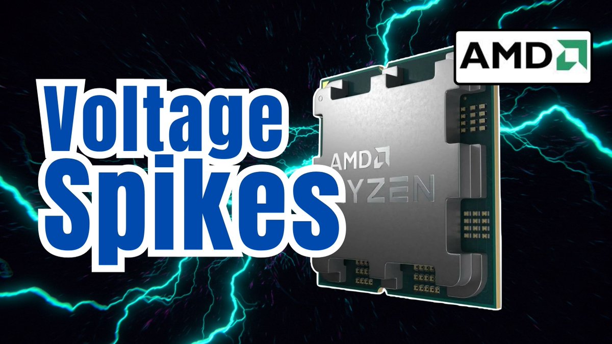3dGameMan's tweet image. AMD 9000 Series Voltage Spikes #amd #cpu #processor #9800x3d #voltage #spike  ⁨@3DGAMEMAN ⁩youtu.be/5iJZ_Sl4PrI