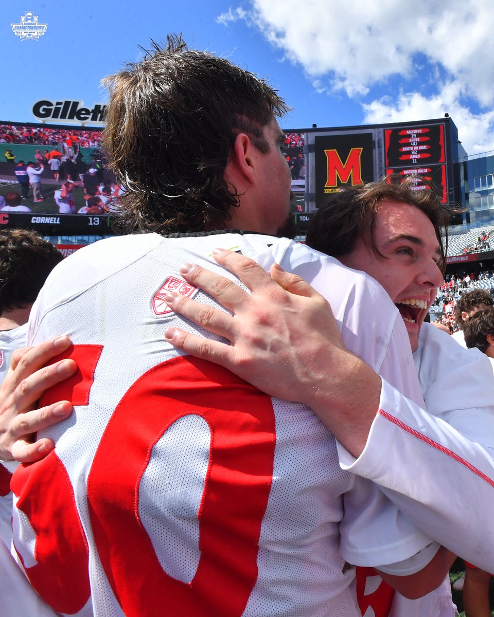 NCAALAX's tweet image. Pure joy 🥹 

#NCAAMLAX x @CornellLacrosse