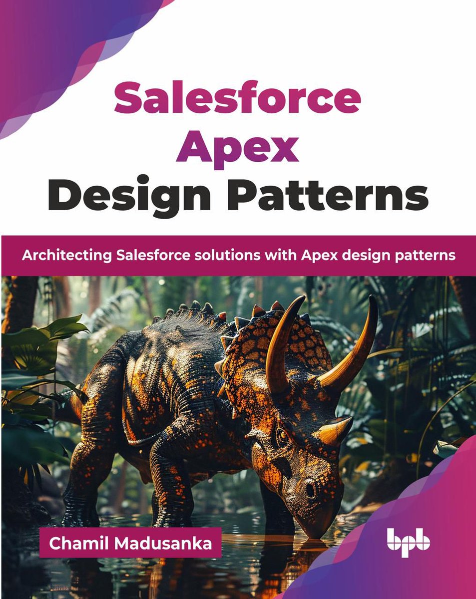 Chamil Madusanka ๐ฑ๐ฐ โ ๐ฑ๐ฐ (@chamilmadusanka) on Twitter photo ๐ It's official!
I'm thrilled to announce the release of my 3rd #Salesforce book:
Salesforce Apex Design Patterns ๐๐ฆ
Your practical guide to architecting scalable and maintainable Salesforce solutions using proven design patterns.
<a href="/SLSFOHANA/">Sri Lankan Salesforce Ohana</a> #Apex #BookLaunch <a href="/bpbonline/">BPB</a> ๐ It's official!
I'm thrilled to announce the release of my 3rd #Salesforce book:
Salesforce Apex Design Patterns ๐๐ฆ
Your practical guide to architecting scalable and maintainable Salesforce solutions using proven design patterns.
<a href="/SLSFOHANA/">Sri Lankan Salesforce Ohana</a> #Apex #BookLaunch <a href="/bpbonline/">BPB</a>