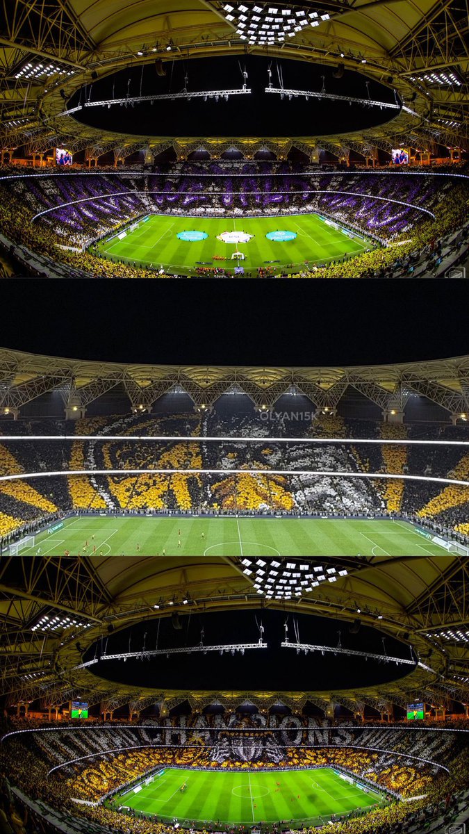 m121m99's tweet photo. تاريخي ياجمهور العميد😍
3 تيفوهات في مباراة واحدة 💛

💛💛💛
 #الاتحاد_بطل_الدوري_2025
#ليلة_التتويج #الاتحاد_بطل_اقوى_دوري https://t.co/v1fCNUCkdd