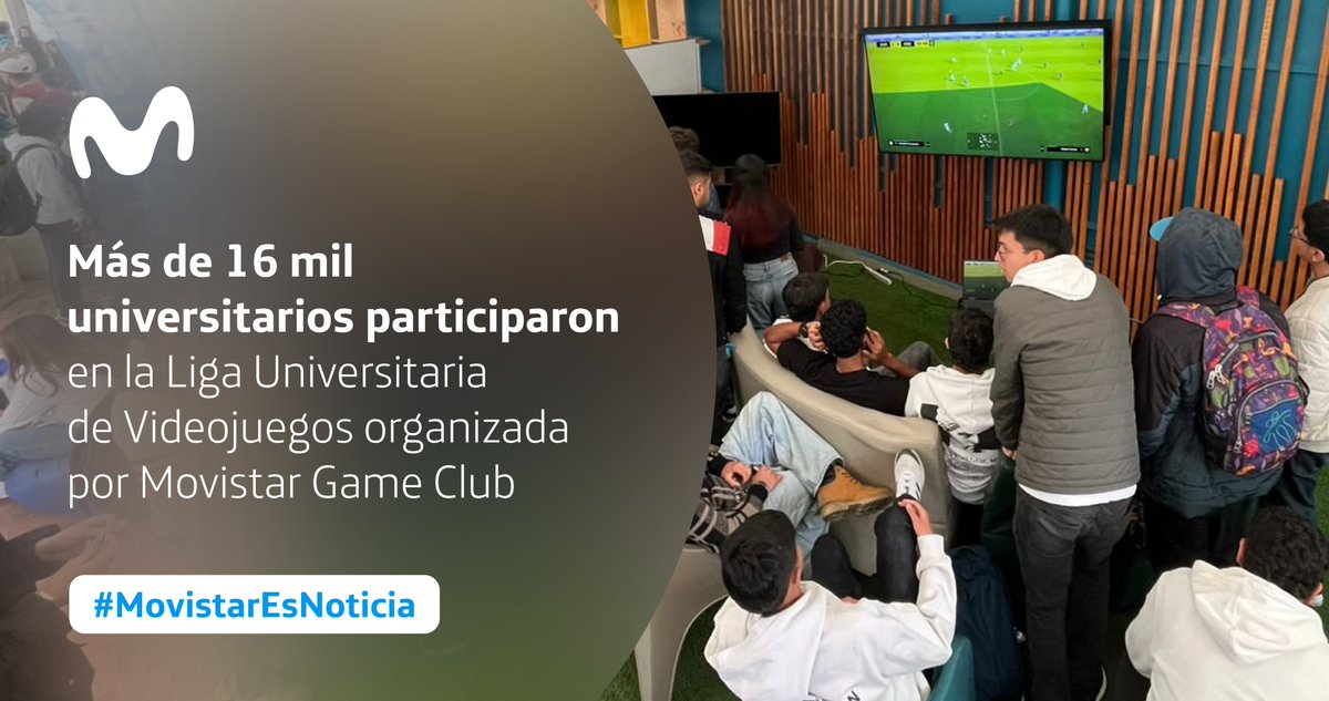 🟢#MovistarEsNoticia

La Liga Universitaria de Videojuegos, liderada por Movistar Game Club, se consolida como uno de los eventos más importantes del ecosistema gamer en el entorno académico colombiano.

🗣️telefonica.co/mas-de-16-mil-…