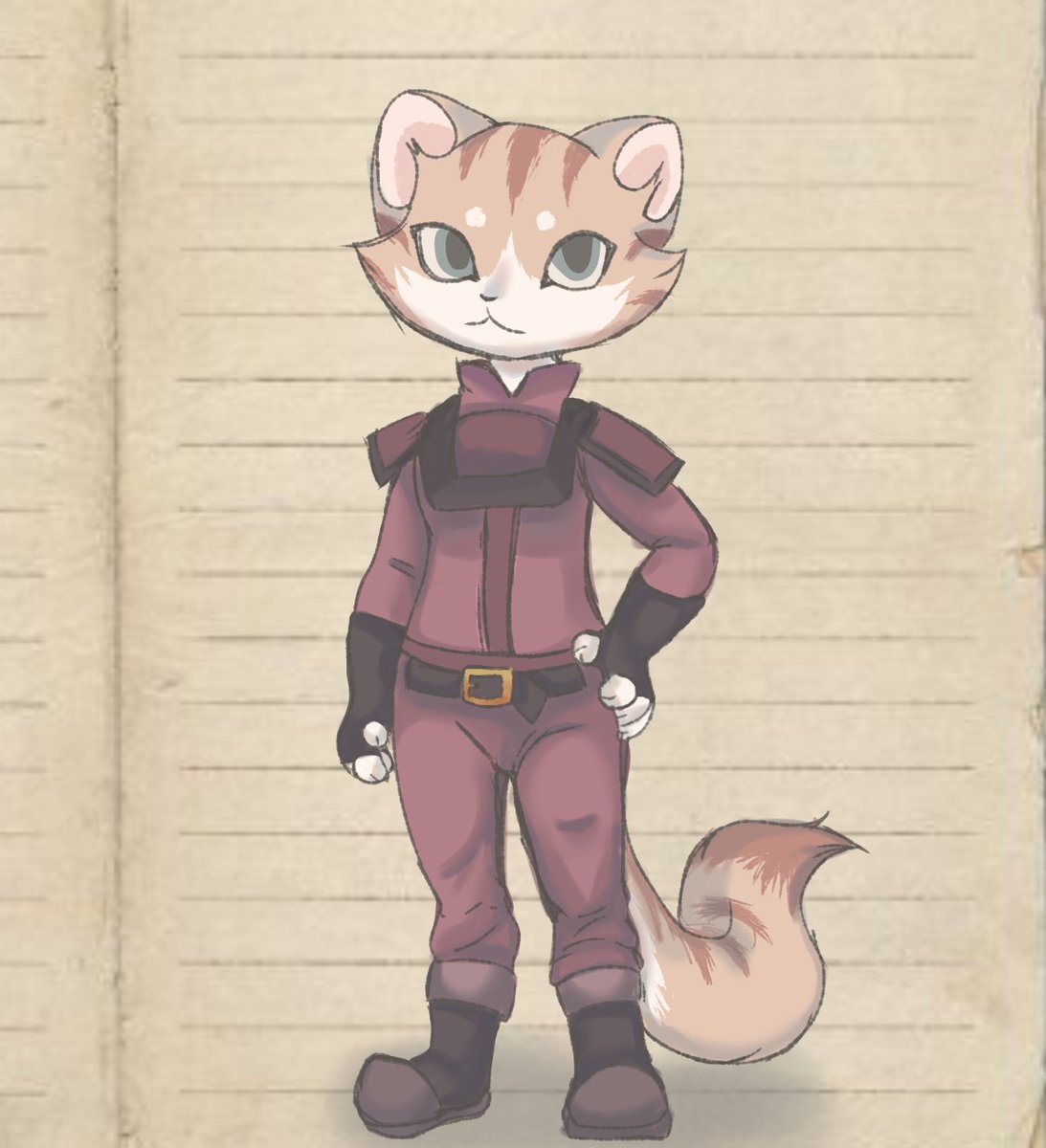 Ayeeesab's tweet image. Kitty In her new uniform.

#piggy #intercity #piggyroblox #roblox