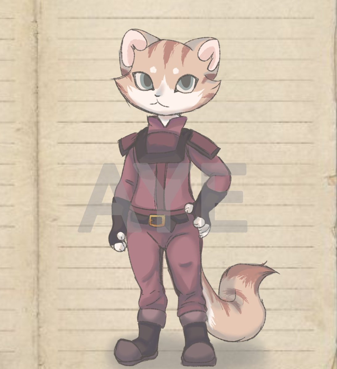 Ayeeesab's tweet image. Kitty In her new uniform.

#piggy #intercity #piggyroblox #roblox