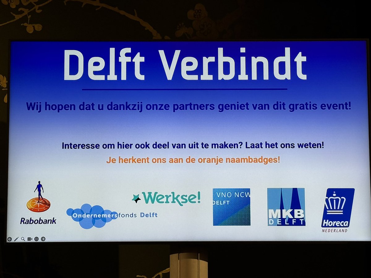 <a href="/DelftVerbindt/">Delft Verbindt</a> dankzij hun partners genoten van dit prachtig event!