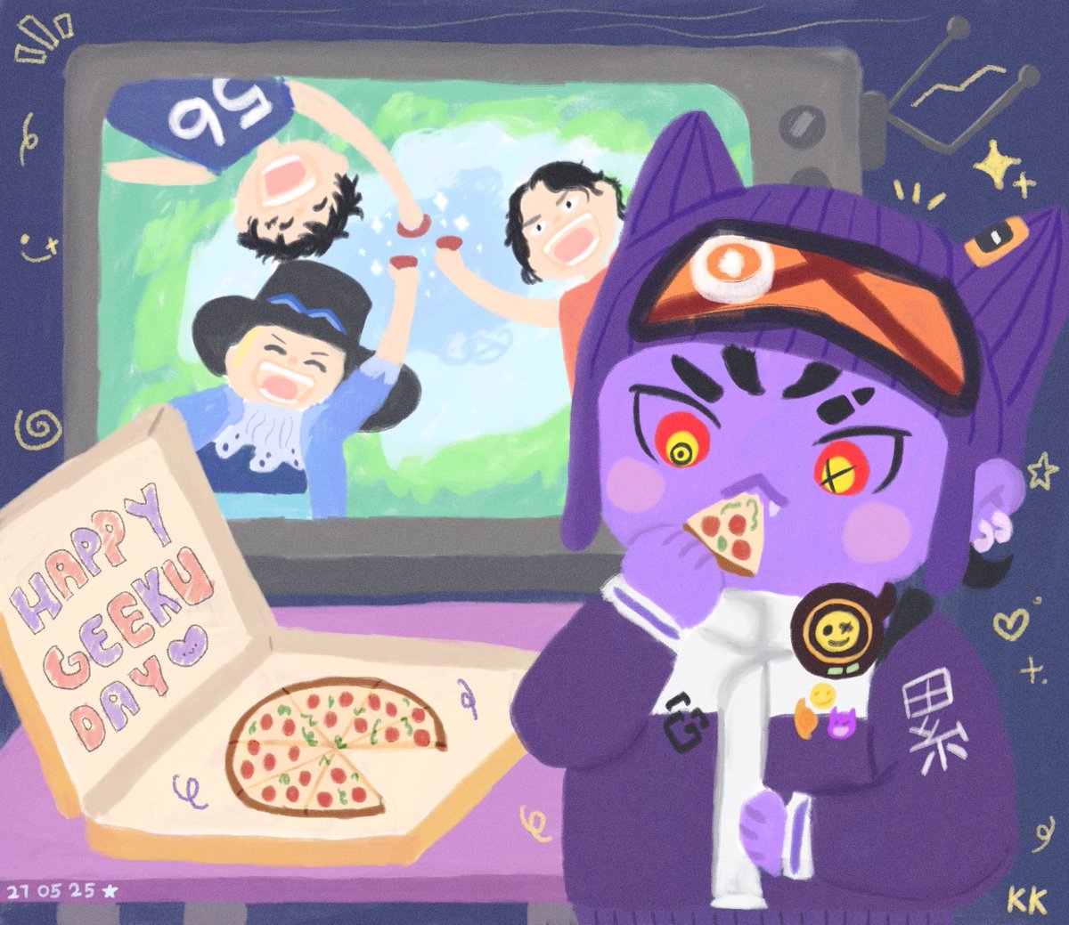 I LOVE MY FRIENDS, ANIME &amp; GAMING W' ALL OF THEM! Please folks, perceive wonderful art presents I received from my amazing friends <a href="/vensroom/">ven 𓅬</a> &amp; <a href="/kidultkuri/">kuri 💀⛓️</a> :') I love &amp; appreciate them so much, they are all so cute and represent me and the things I love so well. I am so grateful