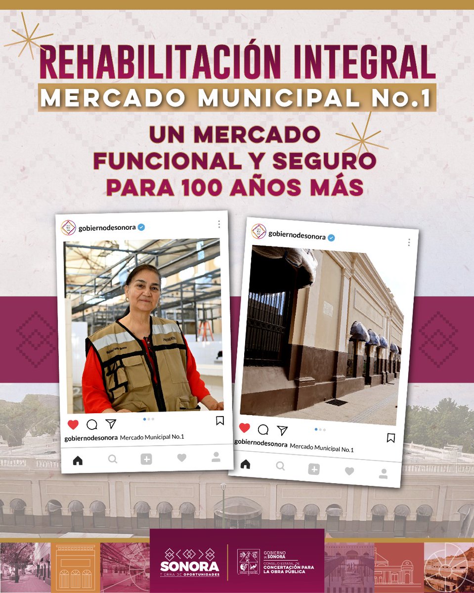 El rescate del Mercado Municipal No. 1 no fue solo una obra: fue una apuesta por la memoria, por la economía local y por la dignidad de su gente.
Así transforma Sonora nuestro gobernador <a href="/AlfonsoDurazo/">Alfonso Durazo</a>.
#RescatamosElMercado