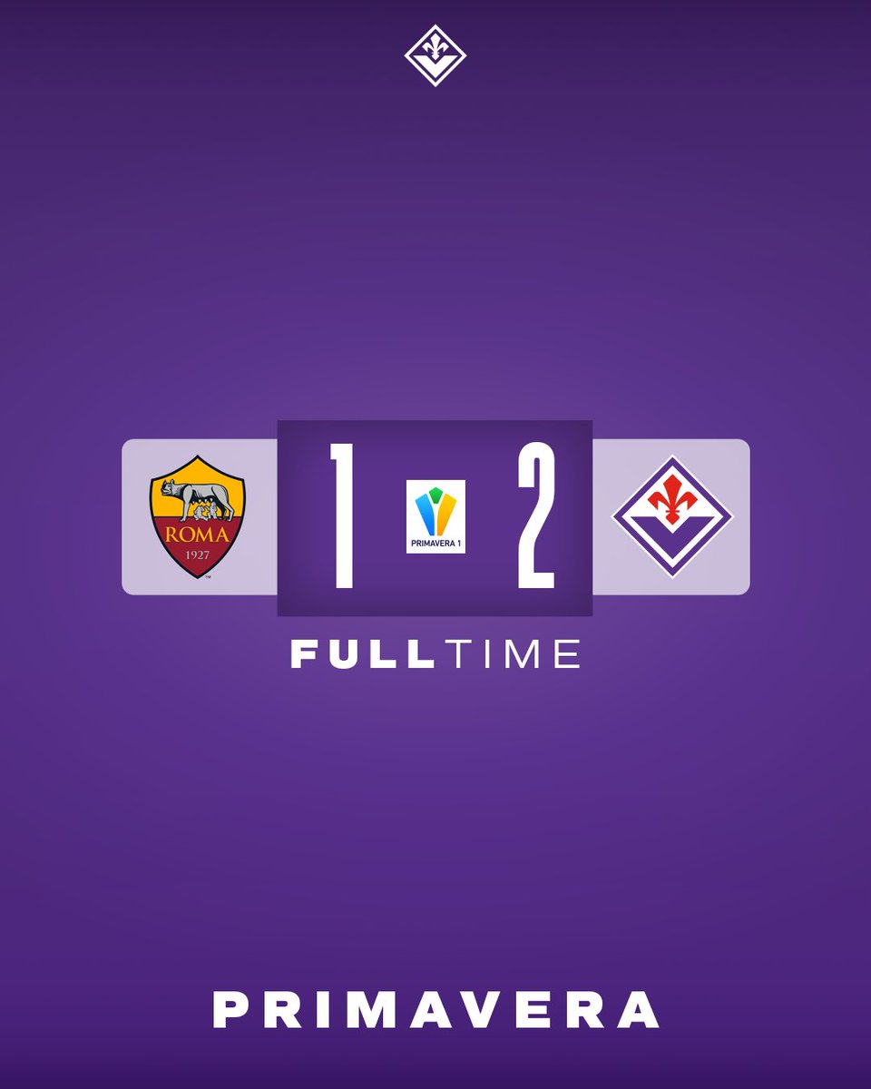 FINALEEEEE💜⚜️
La Fiorentina Primavera è in Finale Scudetto!!!
GRANDI RAGAZZI!!!

#forzaviola #fiorentina