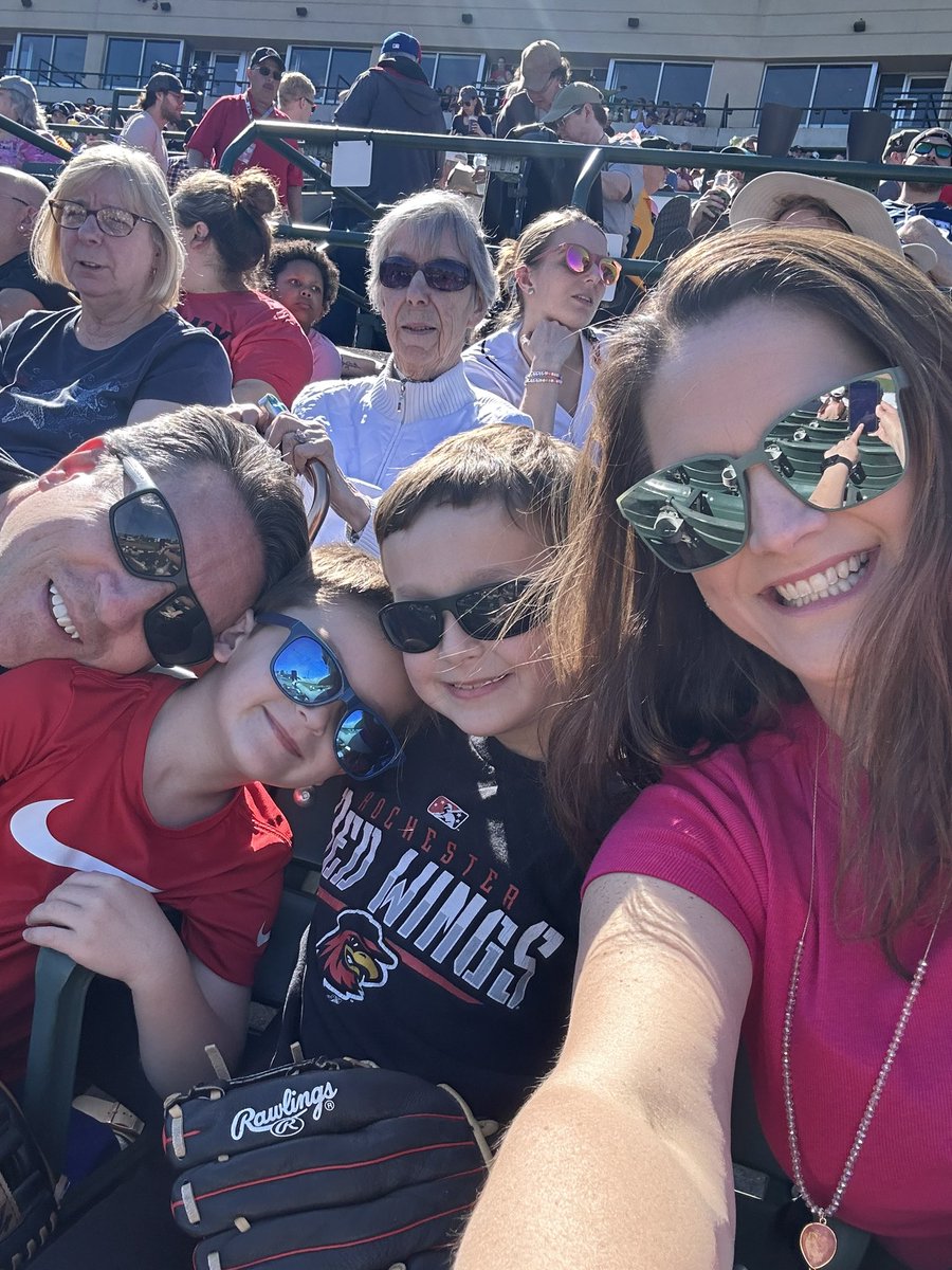 Gorgeous day for a <a href="/RocRedWings/">Rochester Red Wings</a> game! I think all of #ROC is here!