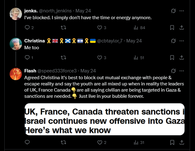 GopYouKnowMe's tweet photo. @north_jenkins @HowardWilkins56 That is an outright lie. You blocked first.👇There is the evidence. I know the answer why...because you don't want to answer why Multiple governments Uk, France and members of the Israeli Parliament say they are targeting civilians. https://t.co/zR00n6Zke0