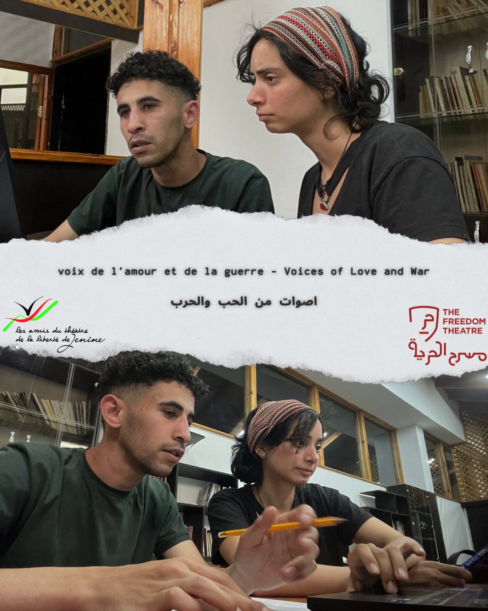 🎭 Voices of Love &amp; War: 
The Freedom Theatre’s show hits Oasis Bazart in France (July 3–9, 2025). Jamal Jaas’s vocals &amp; Chantal Rizkallah’s dance.

🗓️ Jul 6, 2025
🎉 Dabke, films, talks

Jenin’s voice echoes!

#VoicesOfLoveAndWar #TheFreedomTheatre #OasisBazart2025