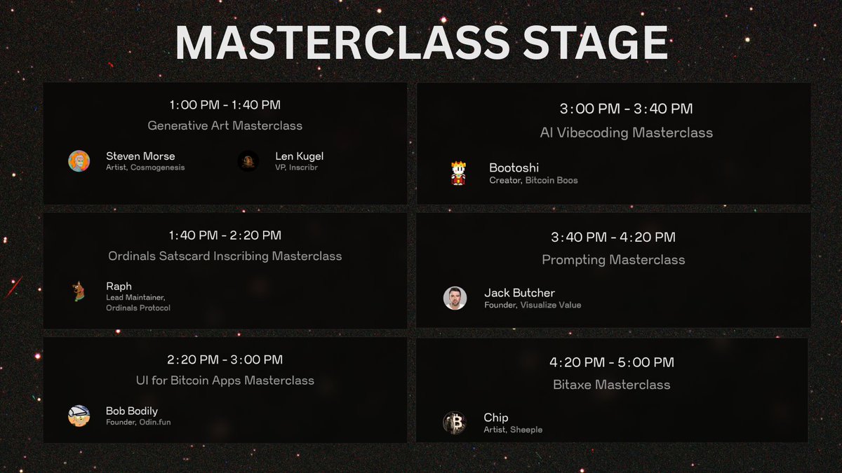 erin (@realizingerin) on Twitter photo We've got over 1000+ attendees coming to Inscribing Vegas tomorrow ๐ฅ
Spots for our masterclasses are limited - register at the link below to guarantee you get a spot ๐
<a href="/iamstevenmorse/">Steven Morse</a> <a href="/RabbiGains/">Rabbi</a> <a href="/raphjaph/">raph</a> <a href="/BobBodily/">Bob Bodily, PhD ๐ | #BTC #ETH #ICP ๐ง๐ฝโโ๏ธ</a> <a href="/KingBootoshi/">BOOTOSHI ๐</a> <a href="/jackbutcher/">jack</a> <a href="/nftranching/">Chip11</a> We've got over 1000+ attendees coming to Inscribing Vegas tomorrow ๐ฅ
Spots for our masterclasses are limited - register at the link below to guarantee you get a spot ๐
<a href="/iamstevenmorse/">Steven Morse</a> <a href="/RabbiGains/">Rabbi</a> <a href="/raphjaph/">raph</a> <a href="/BobBodily/">Bob Bodily, PhD ๐ | #BTC #ETH #ICP ๐ง๐ฝโโ๏ธ</a> <a href="/KingBootoshi/">BOOTOSHI ๐</a> <a href="/jackbutcher/">jack</a> <a href="/nftranching/">Chip11</a>
