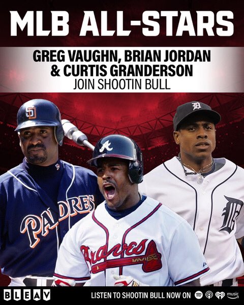 Celebrate the unofficial start of summer with this “Boys of Summer” episode of 
Shootin’ Bull featuring <a href="/cgrand3/">Curtis Granderson</a> , <a href="/TwoSportman/">Brian Jordan</a> and <a href="/gregvaughn23/">Greg Vaughn</a>.  
This All Star episode will be available tomorrow, Tuesday May 27th