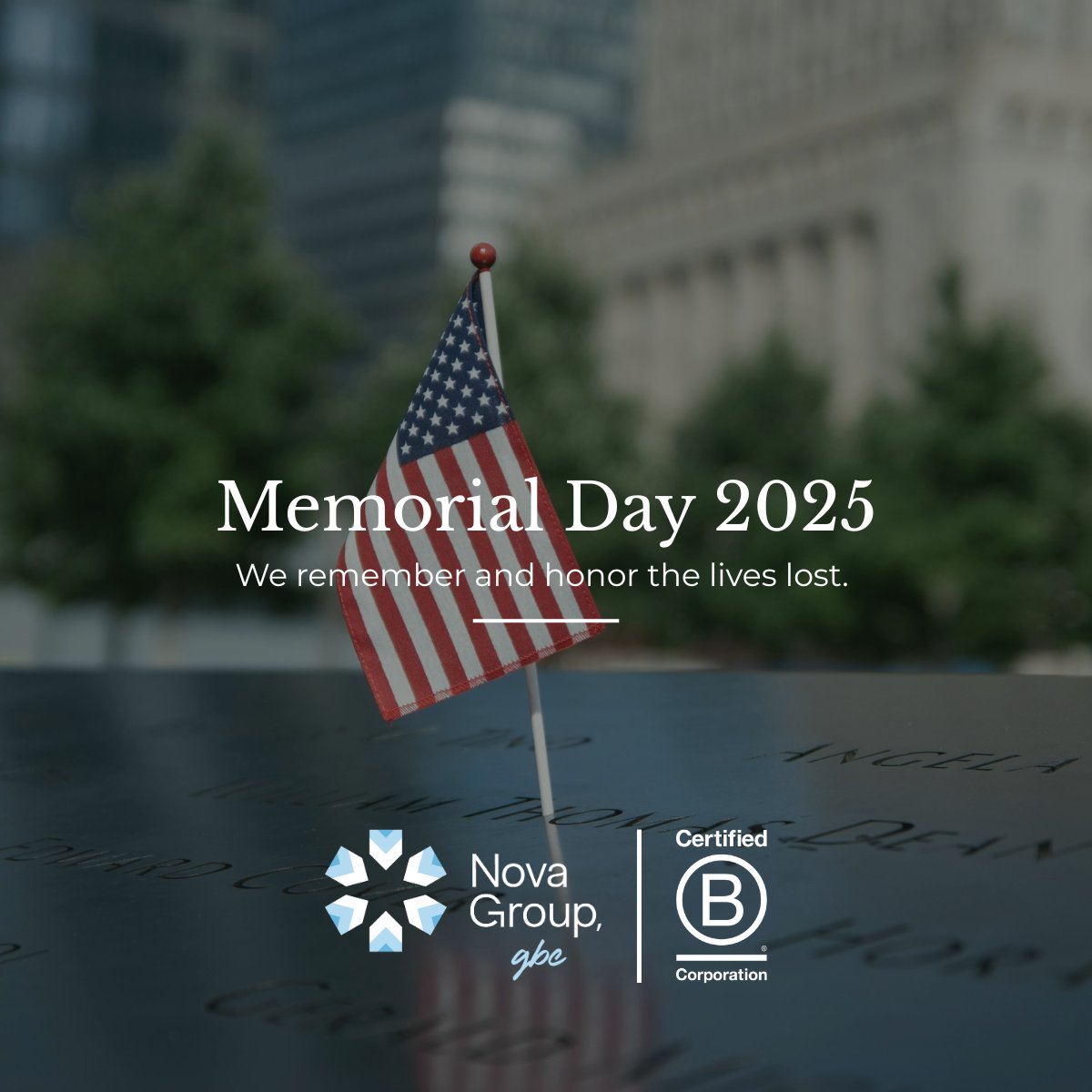 Happy Memorial Day - A time to pay tribute to those who gave their lives for our freedoms.