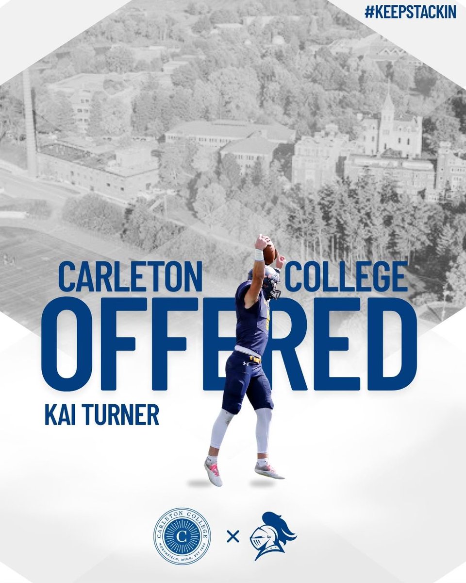 Kai Turner (@kaiturner45) on Twitter photo Blessed to receive an offer from Carleton College. <a href="/AB_Balogh21/">Coach Balogh</a> <a href="/CarletonFB/">Carleton Football</a> <a href="/AFilieo/">Aaron Filieo</a> Blessed to receive an offer from Carleton College. <a href="/AB_Balogh21/">Coach Balogh</a> <a href="/CarletonFB/">Carleton Football</a> <a href="/AFilieo/">Aaron Filieo</a>