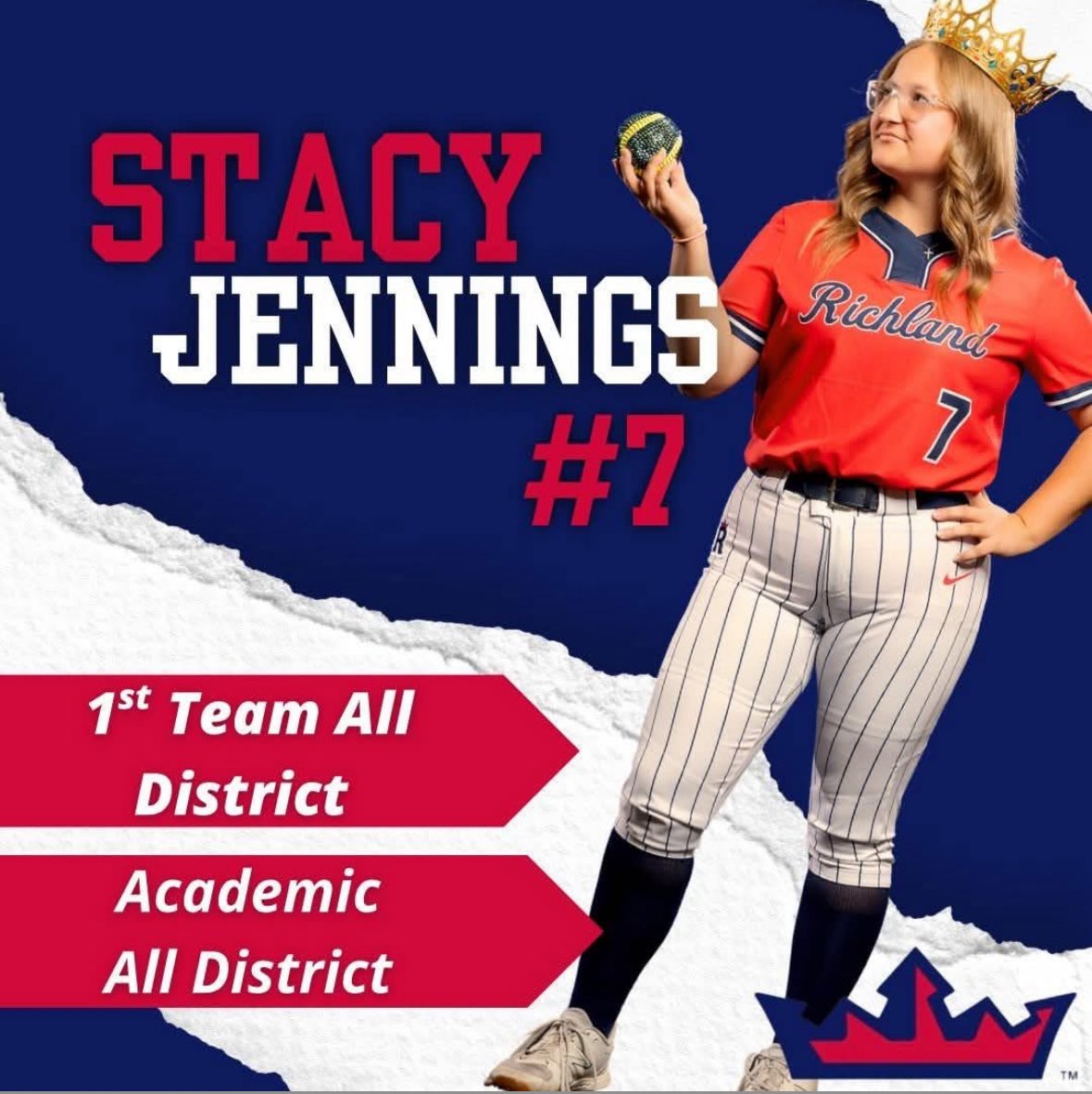 Stacy Jennings 2027 (@stacypitcher78) on Twitter photo Honored to be chosen for 1st Team All District 6-5a! <a href="/coachjrtorres/">Coach Junior Torres</a> <a href="/Richlandsball/">Richland Softball</a> <a href="/ImpactGoldOrg/">Impact Gold Fastpitch</a> <a href="/fastpitchwatch/">Fastpitch Watch</a> <a href="/Gosset41/">Brian Gosset</a> <a href="/dfwvarsity/">dfw varsity</a> Honored to be chosen for 1st Team All District 6-5a! <a href="/coachjrtorres/">Coach Junior Torres</a> <a href="/Richlandsball/">Richland Softball</a> <a href="/ImpactGoldOrg/">Impact Gold Fastpitch</a> <a href="/fastpitchwatch/">Fastpitch Watch</a> <a href="/Gosset41/">Brian Gosset</a> <a href="/dfwvarsity/">dfw varsity</a>