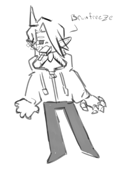 CChrysanthium's tweet image. I like ice cream, but eating it fast hurts brain.