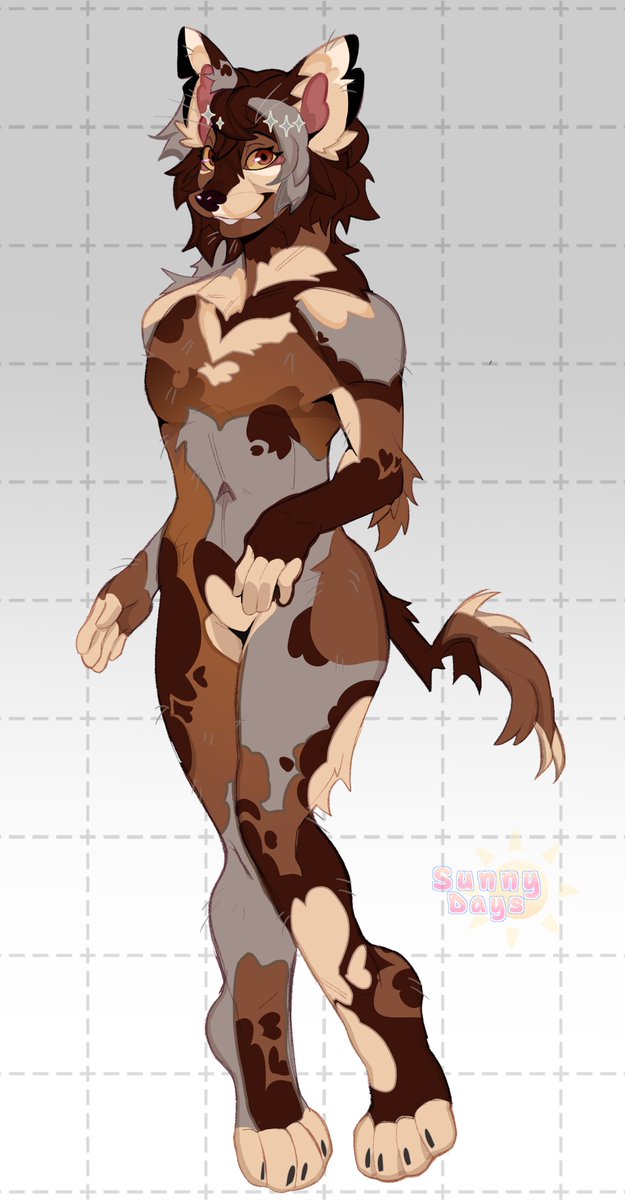 African wild dog (Adopt Open) 🤎🤍🩶 
More Info 👇🧵