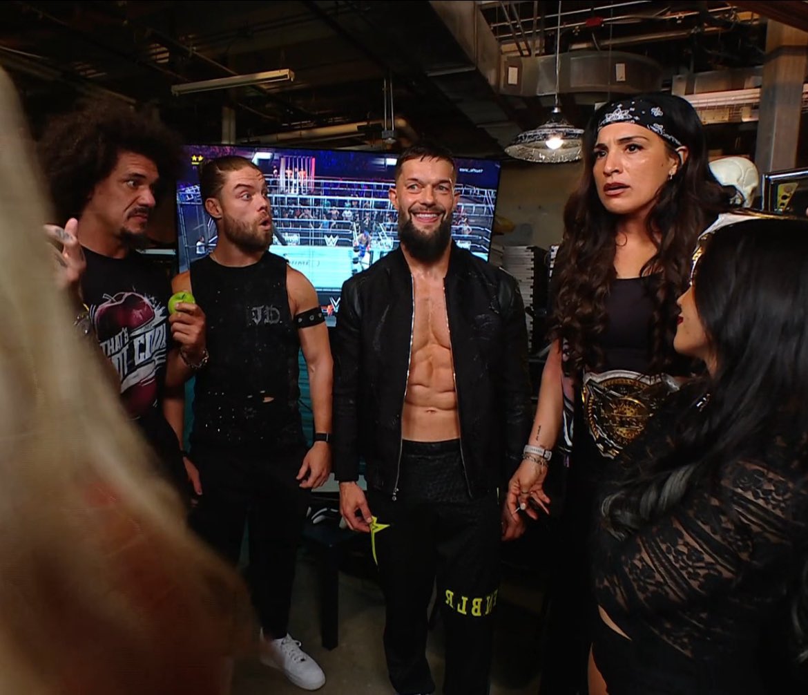 This guy Balor is NOT SLICK 😭.

He’s plotting everything #WWERaw